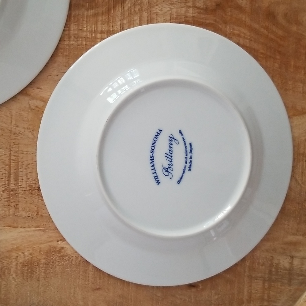 Vintage Williams Sonoma Brittany Salad Plates set of Six - Picture 13 of 15